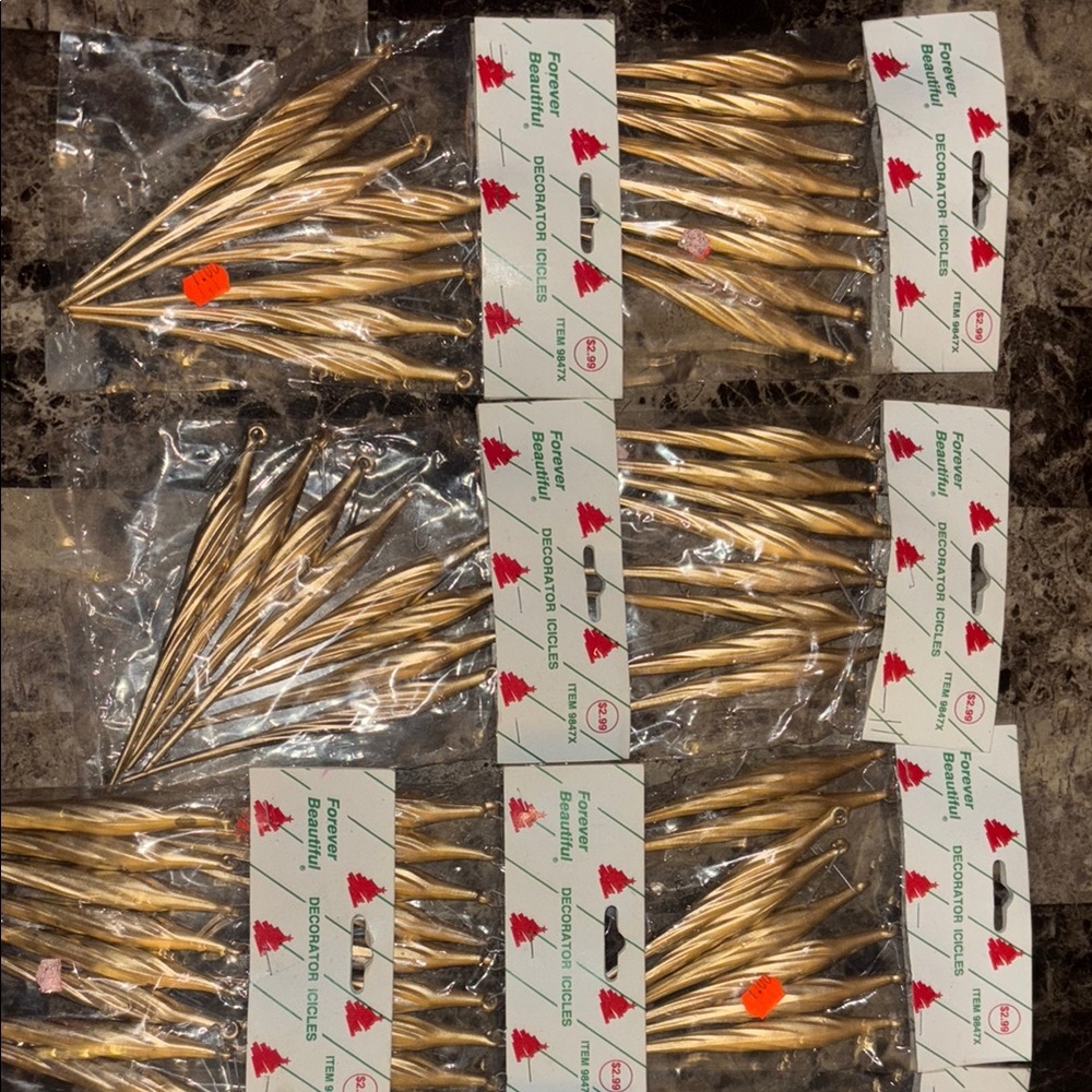Gold Christmas Ornament Hooks
